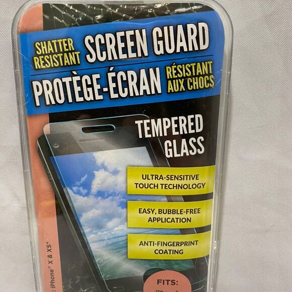 iPhone X and XS Shatter Resistant Tempered Glass Screen Protector - Picture 3 of 6